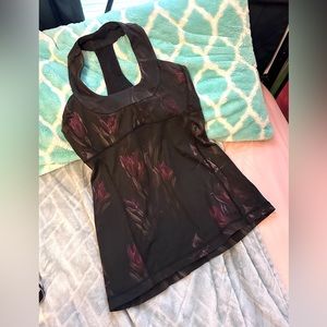 Lululemon Tank - painted flowers sz 6